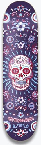 HYDROPONIC MEXICAN SKULL Blue DECK ONLY 8.25