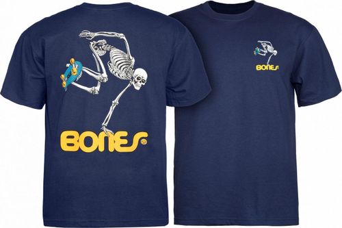Powell Peralta Skateboarding Skeleton Youth T-shirt Navy-YL