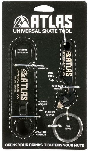 Atlas Universal Skate Tool and Screwdriver Set with Key Ring 