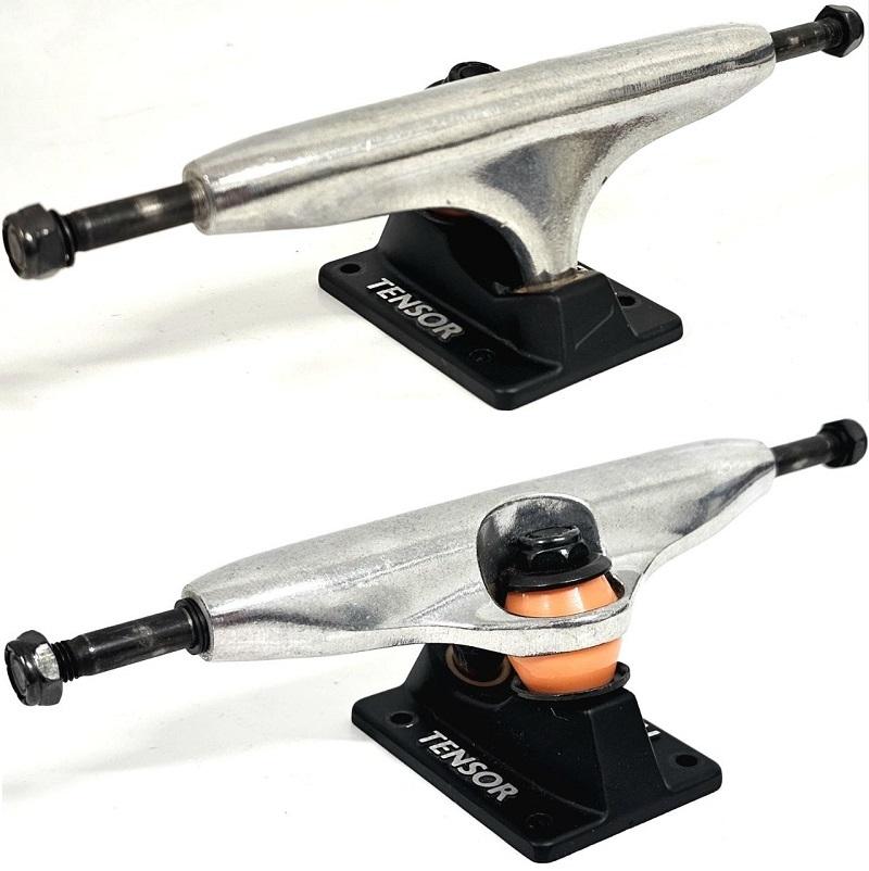 TENSOR SKATE BLACK POLISHED TRUCKS 6.0