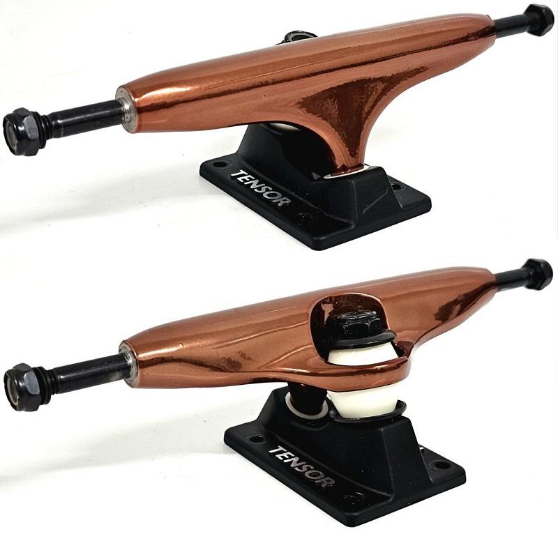 TENSOR SKATE BLACK BRONZE TRUCKS 6.0