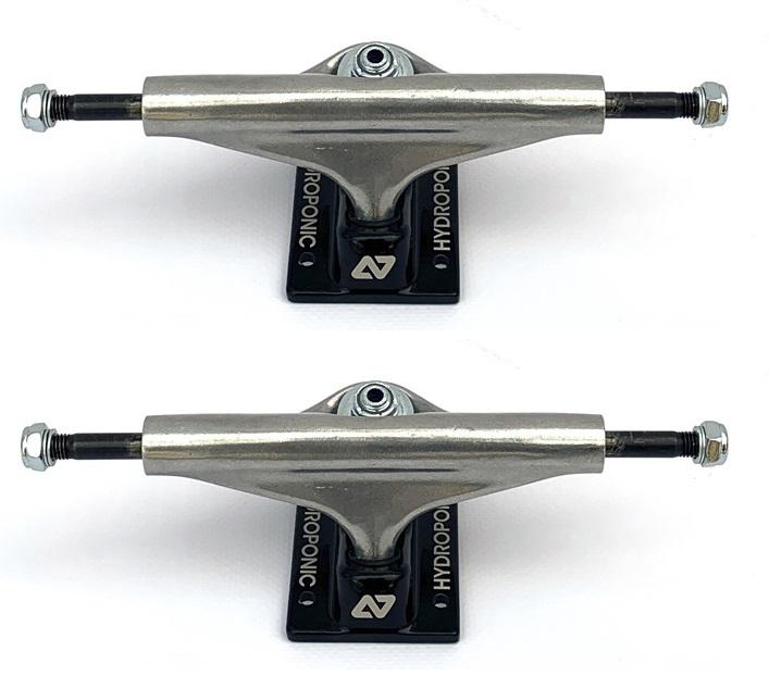 HYDROPONIC SILVER BLACK SKATE TRUCKS 5.5