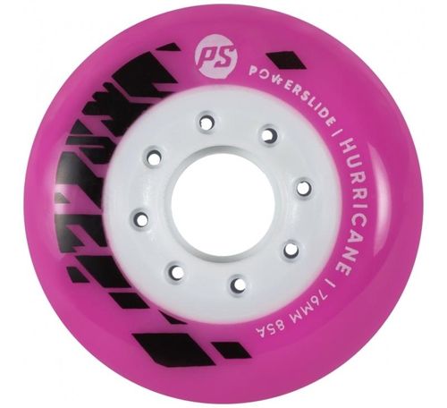 POWERSLIDE Hurricane Wheels 76MM 85A Pink 4pcs set