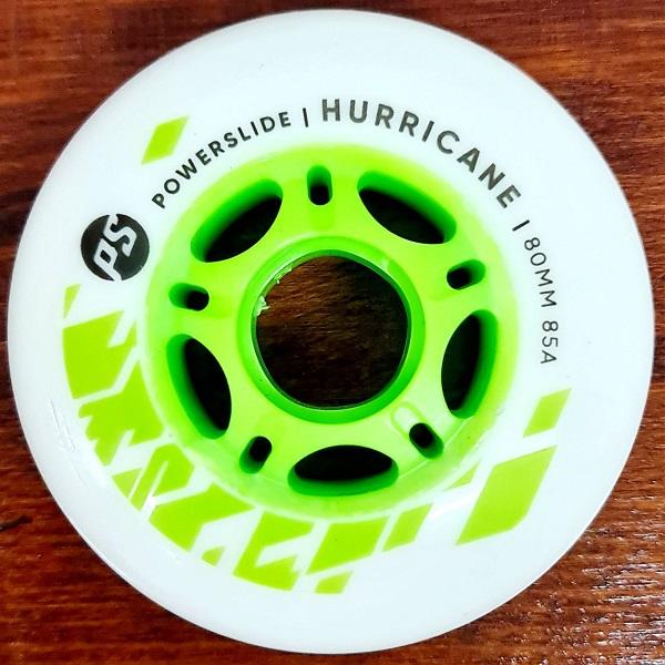 POWERSLIDE Hurricane Wheels 80MM 85A White 4pcs