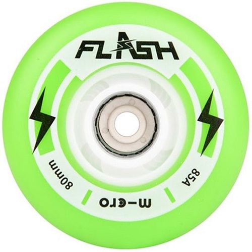 גלגלים סט של 4 MICRO FLASH WHEELS 80MM 85A GREEN