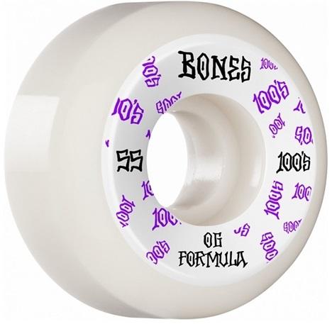 BONES OG Formula Sidecut Skateboard Wheels 100
