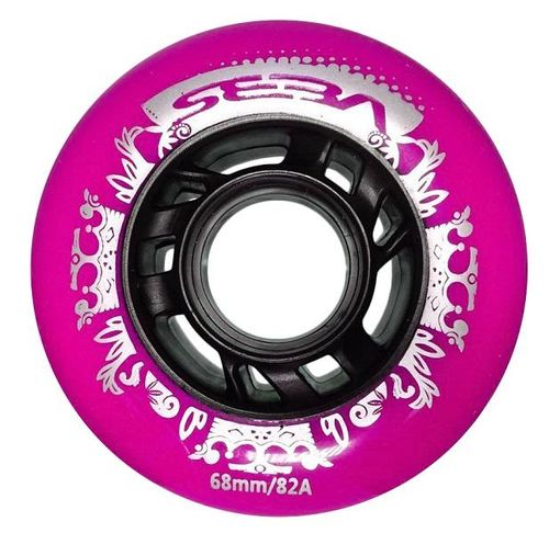 סט של 4 גלגלים Seba Street King Wheels 68mm 82a PURPLE/BLACK