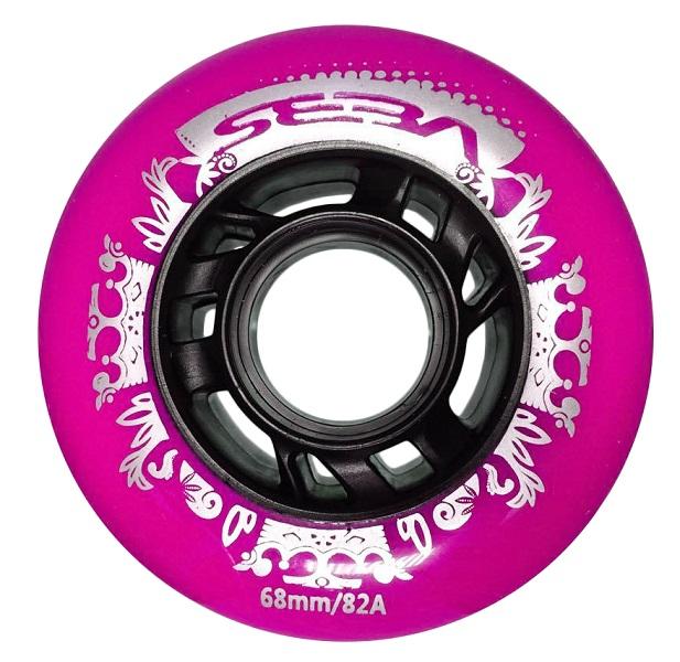 סט של 4 גלגלים Seba Street King Wheels 68mm 82a PURPLE/BLACK