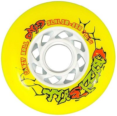גלגל GYRO Crazyball 85A Yellow/White-80mm