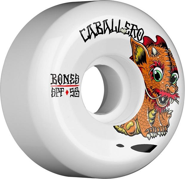 BONES SPF Caballero Baby Dragon Skateboard Wheels P5 Sidecut 58mm 84B 4pk