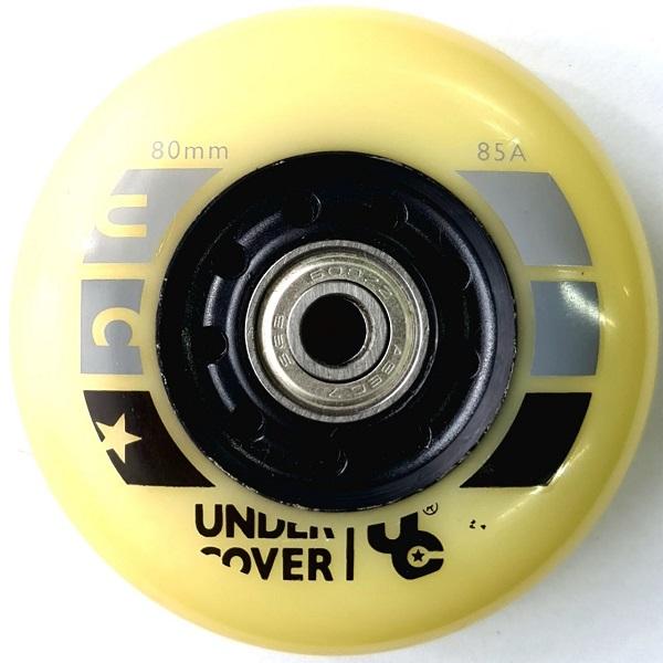 גלגל כולל מיסבים UNDERCOVER WHEEL 80MM 85A
