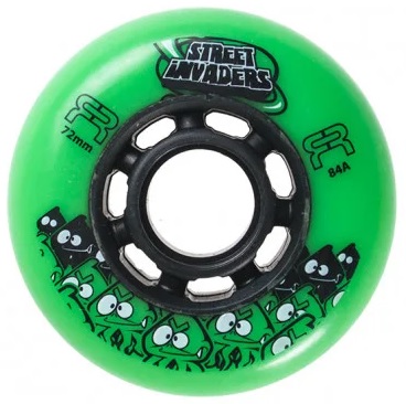 Seba Street Invaders set of 4 Wheels-72-Green