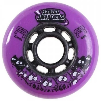 Seba Street Invaders set of 4 Wheels-72-Purple