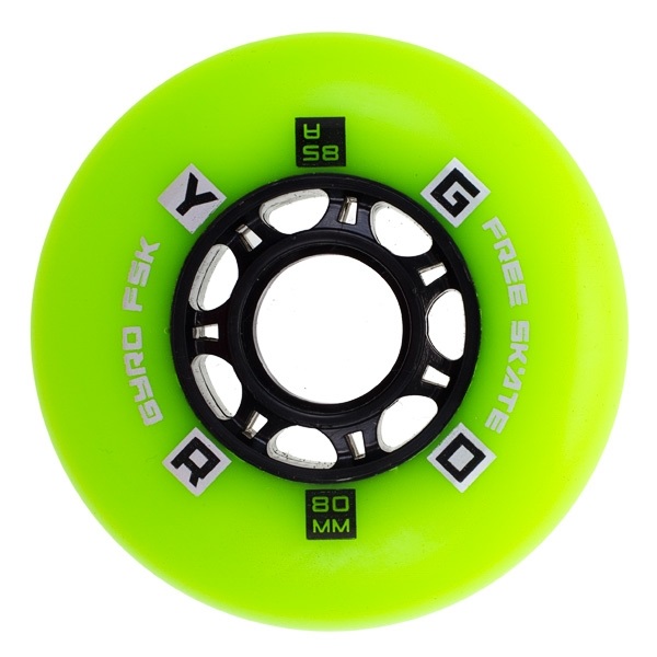 גלגל לרולרבליידס GYRO F2R Green 72mm 85A Wheel