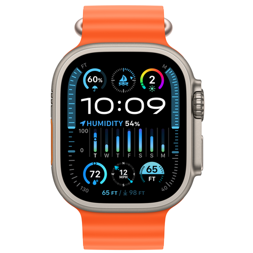 שעון חכם Apple Watch Ultra2 49MM Cellular Ocean Band OS כחול