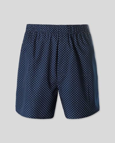  תחתוני בוקסר -Navy printed dot woven boxers