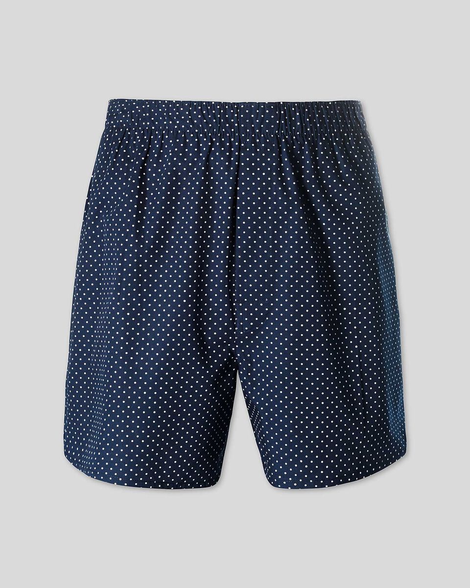  תחתוני בוקסר -Navy printed dot woven boxers