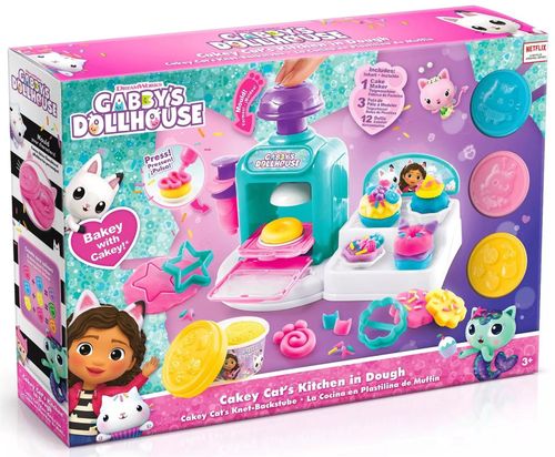 מפעל עוגות הבצק עם מכונת תבניות בית הבובות של גבי