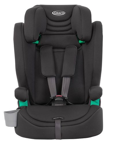 כסא בטיחות ובוסטר אלדורה Eldura R129 עם הגנת צד SAFETY SURROUND ומתקן כוס מובנה - שחור Midnight