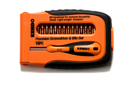 סט מברג + ביטים 16 יח' KENDO