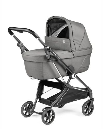 עגלת תינוק ויואצ'ה Vivace עם קיפול סופר קומפקטי, אמבטיה מרווחת ומשודרגת עם מעמד - צבע Mercury