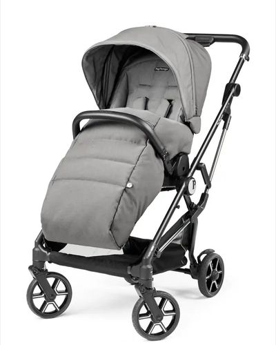 עגלת תינוק ויואצ'ה Vivace עם קיפול סופר קומפקטי, אמבטיה מרווחת ומשודרגת עם מעמד - צבע Mercury