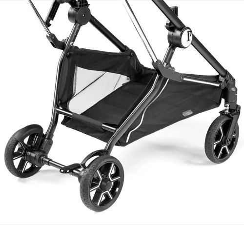 עגלת תינוק ויואצ'ה Vivace עם קיפול סופר קומפקטי, אמבטיה מרווחת ומשודרגת עם מעמד - צבע Mercury