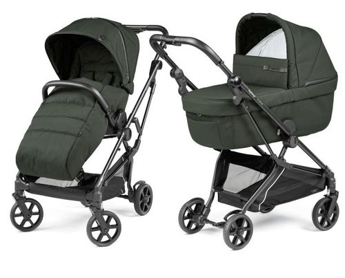 עגלת תינוק ויואצ'ה Vivace עם קיפול סופר קומפקטי, אמבטיה מרווחת ומשודרגת עם מעמד - צבע Green