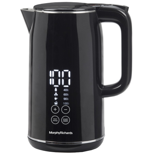 קומקום דיגיטלי חכם 1.7 ליטר Morphy Richards Black Touch דגם 43987