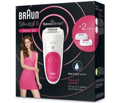 מסיר שיער בשימוש רטוב / יבש Braun Epilator דגם Silk Epil 5 5600