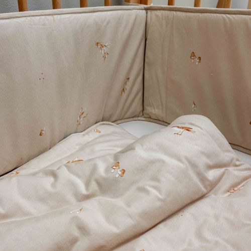 סט מצעים 3 חלקים למיטת תינוק מבד 100% כותנה - ציפורים