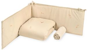 סט מצעים 3 חלקים לעריסת תינוק מבד 100% כותנה - ציפור