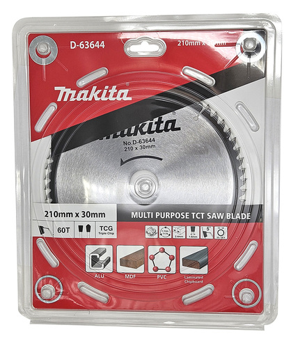 להב TCT למסור 210X60 סיבית אלומיניום MAKITA