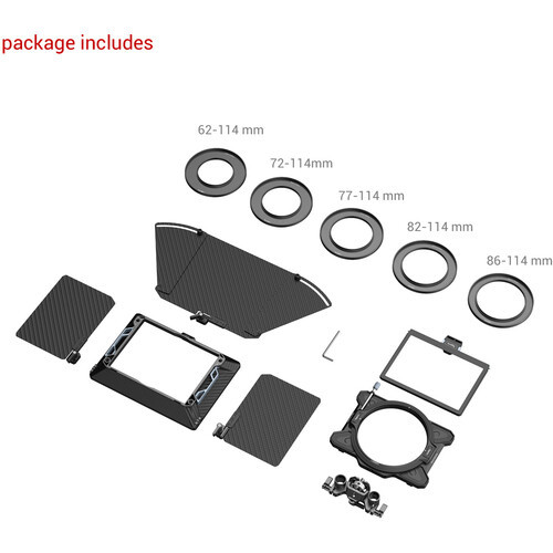  SmallRig Revo-Arcane Lightweight Multifunctional Modular Matte Box Basic Bundle (114mm Back)
