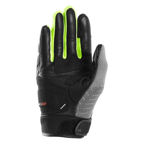 כפפות קיץ מעור / בד שחור / אפור / צהוב - FURYGAN JACK GLOVES