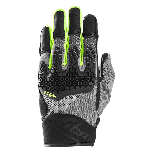 כפפות קיץ מעור / בד שחור / אפור / צהוב - FURYGAN JACK GLOVES