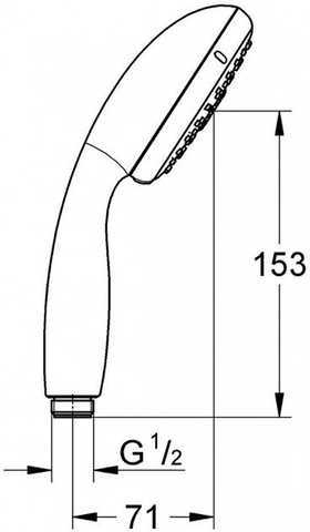 מזלף יד למקלחת GROHE דגם 28419002