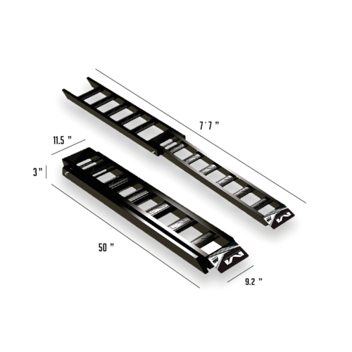 רלס העמסה מחוזק ומתקפל מטריקס שחור - MATRIX A8 ALUMINUM RAMP 