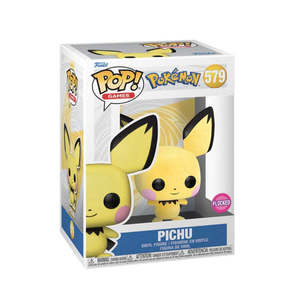 בובת פופ משחקים: פוקימון - פיצ'ו - Funko POP! Games: Pokemon - Pichu #579 (פרוותי FLOCKED)
