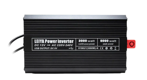 ממיר מתח לרכב 12V ל- 220V הספק 3000W+ יציאת USB 