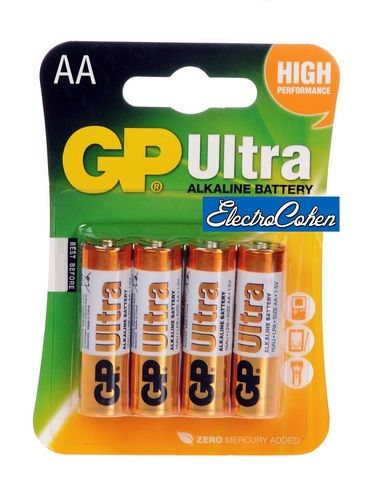 מארז 48 סוללות AA אולטרה אלקליין GP ULTRA alkaline מלאי מיידי 