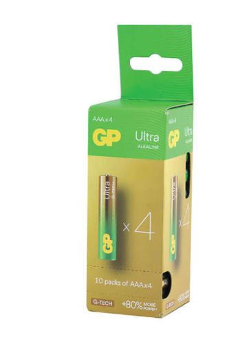 מארז 40 סוללות AAA אולטרה אלקליין GP ULTRA alkaline מלאי מיידי