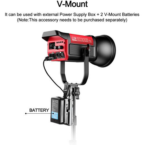 תאורת לד GVM Pro SD300B Bi-Color LED Monolight (300W)