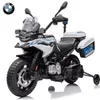 אופנוע משטרה ממונע 12V דמוי BMW F850 GS עם 2 מהירויות, אורות מהבהבים ואפקטים קוליים