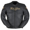 מעיל עור פוריגן שחור - FURYGAN SHERMAN EVO LEATHER JACKET