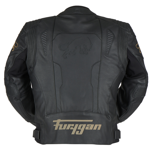 מעיל עור פוריגן שחור - FURYGAN SHERMAN EVO LEATHER JACKET