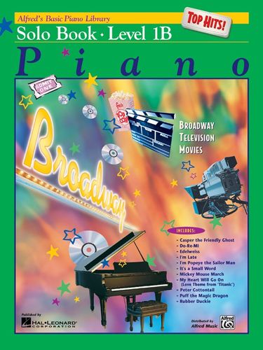 ספר תווים Alfred's Basic Piano Library: Top Hits! Solo Book 1B
