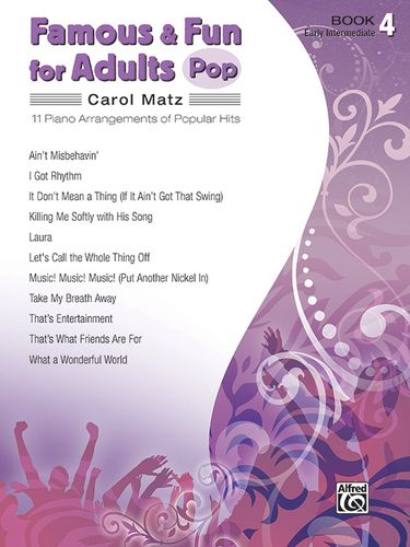 ספר תווים Famous & Fun for Adults: Pop, Book 4