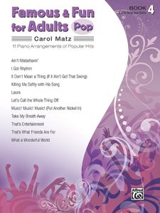 ספר תווים Famous & Fun for Adults: Pop, Book 4