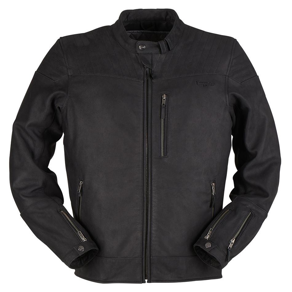 מעיל עור פוריגן שחור - FURYGAN CLINT EVO LEATHER JACKET